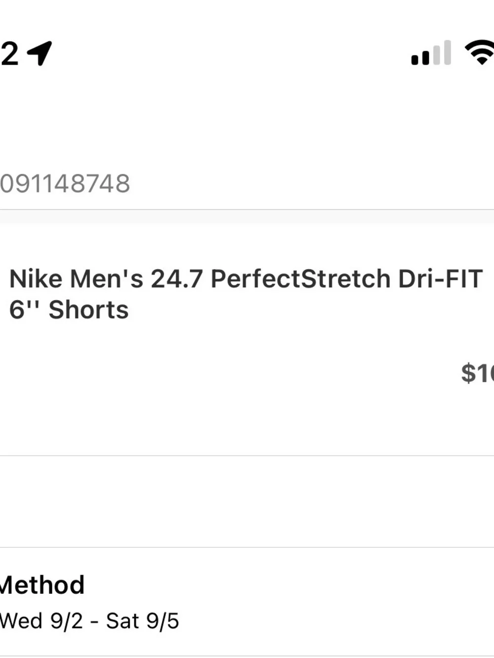 $100 MSRP Nike 24.7 Mens Perfectstretch Dri-FIT 6” Shorts Navy Blue